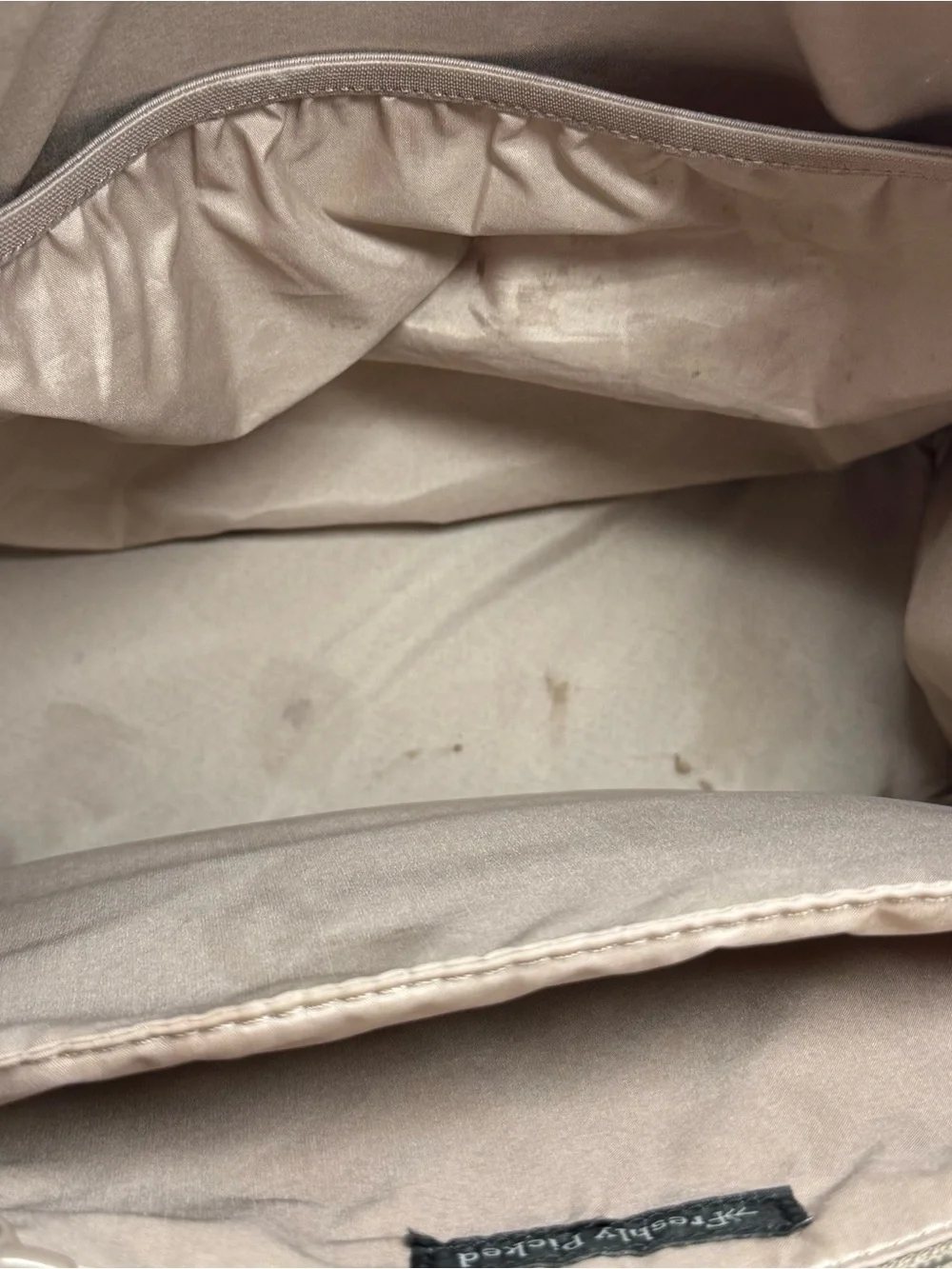 Freshly Picked Classic Diaper Bag Backpack Vegan Leather Nude Beige Large